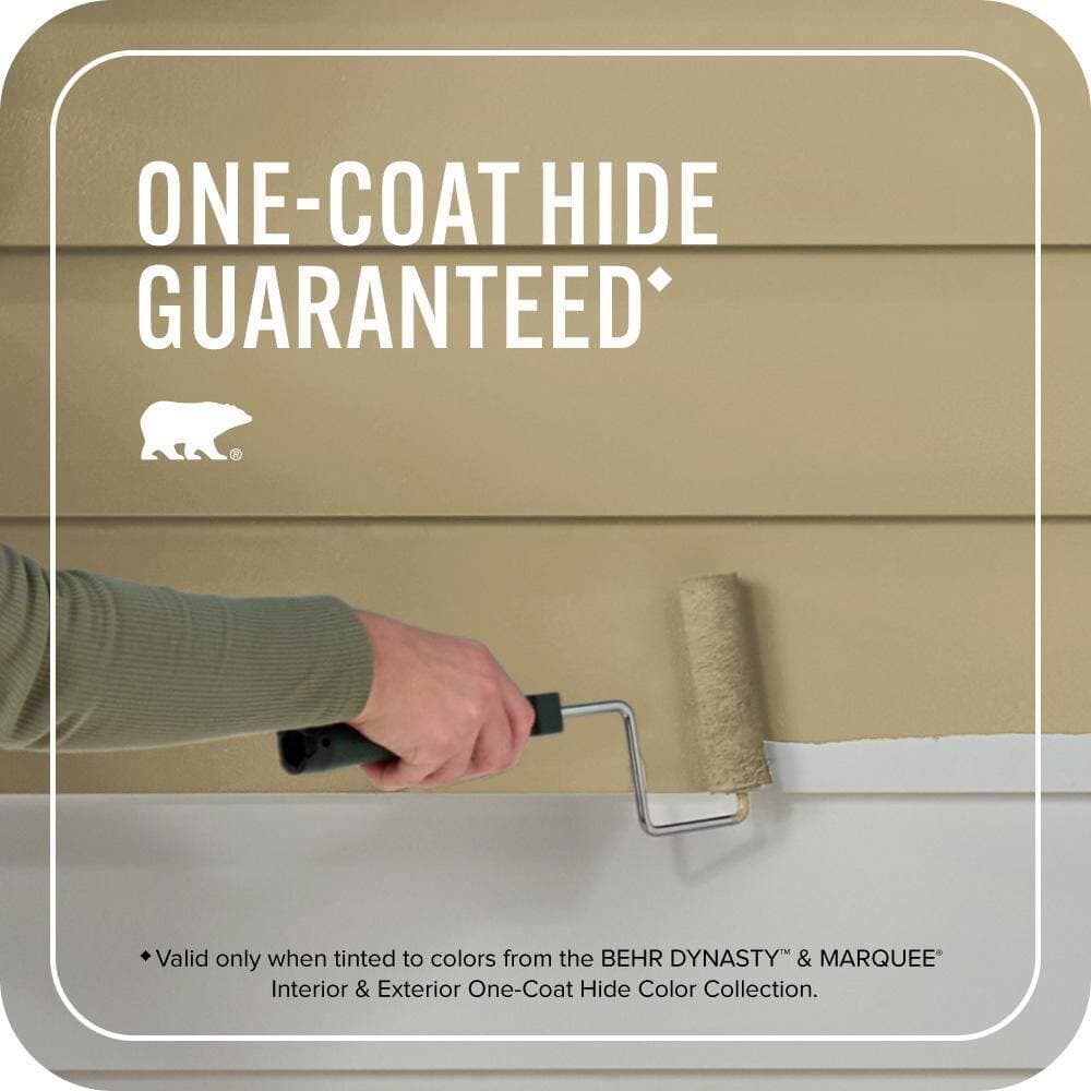 BEHR MARQUEE 5 gal. #QE-36 Golden Sage Flat Exterior Paint & Primer (3)