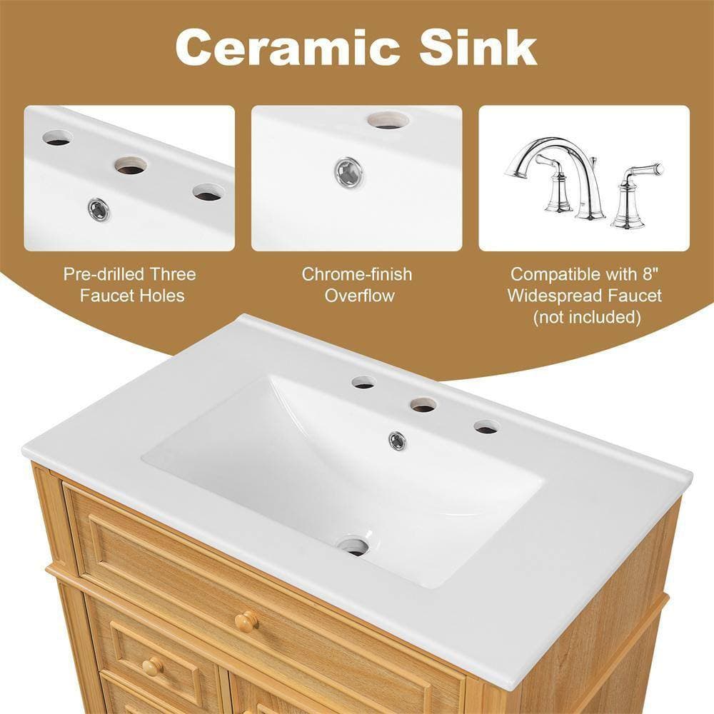Zeus & Ruta 30 in. Bath Vanity Cabinet without Top in Wood Assembled (3)