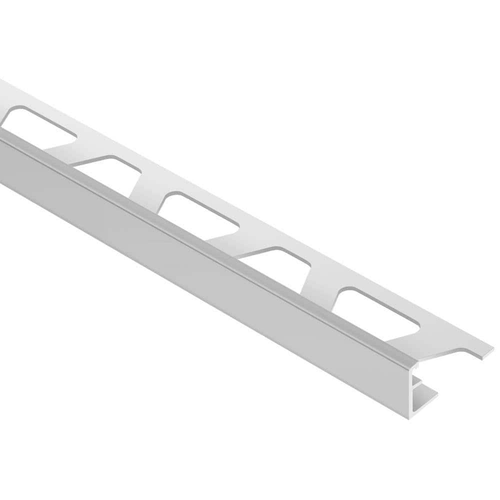 Schluter Jolly-P Classic Grey 3/8 in. x 8 ft. 2-1/2 in. PVC L-Angle Tile Edging Trim (2)