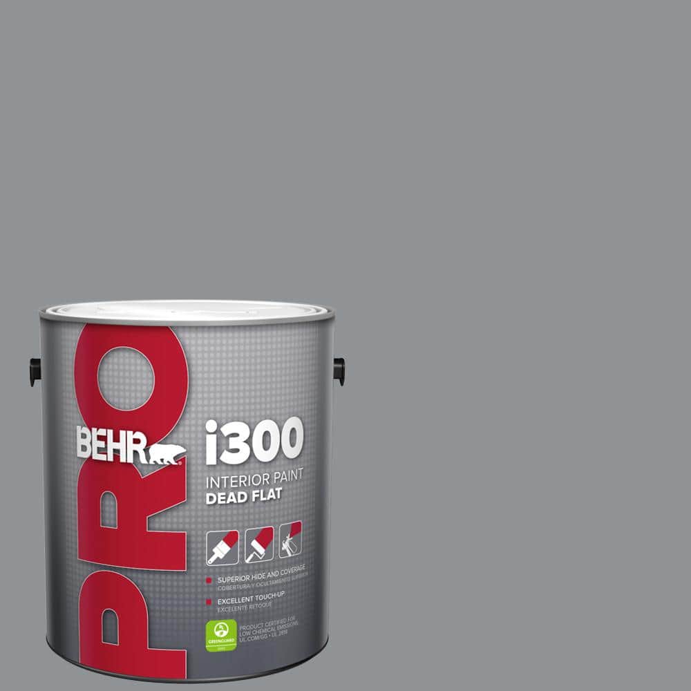 BEHR PRO 1 gal. #PPU26-05 Flint Gray Dead Flat Interior Paint (1)