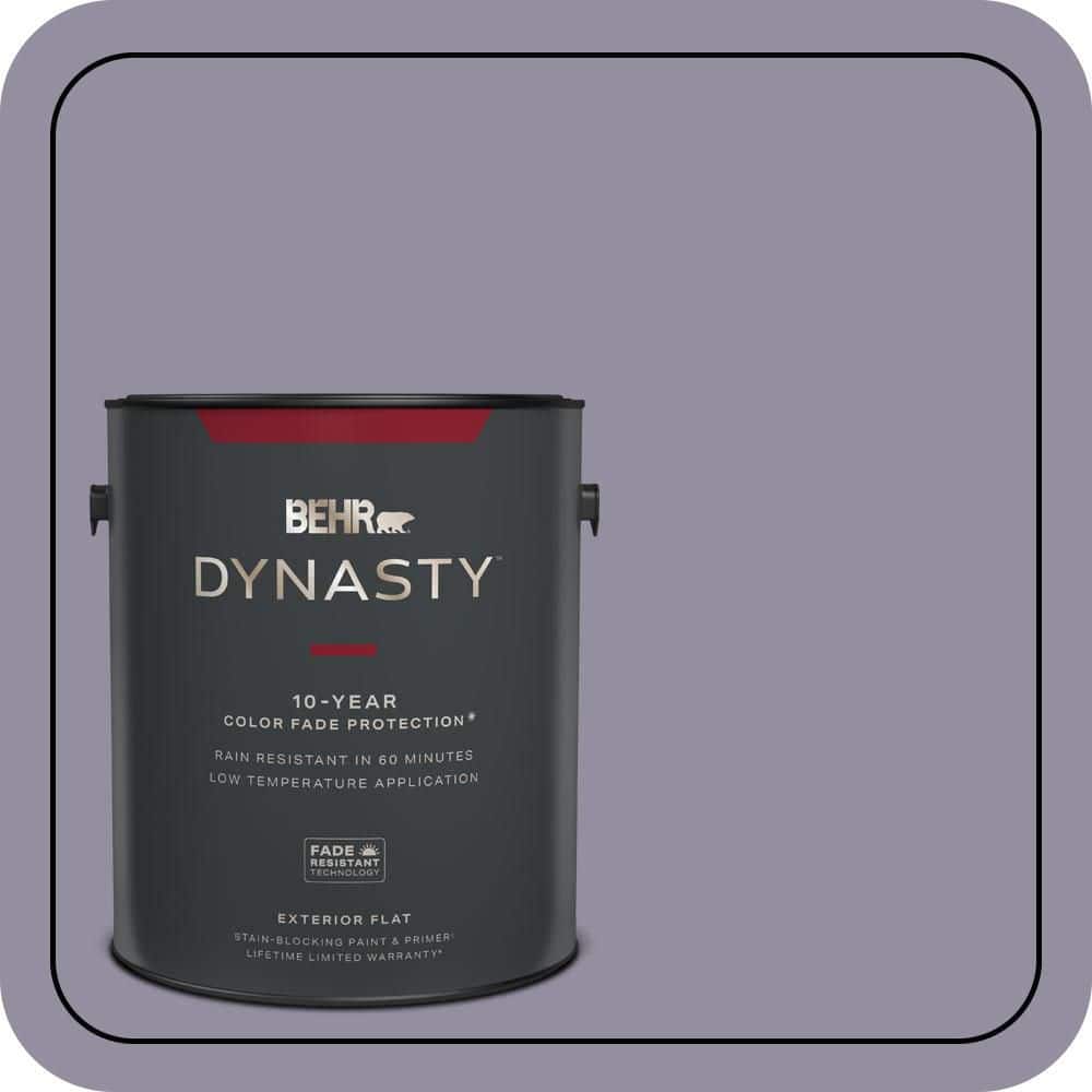 BEHR DYNASTY 1 gal. #N560-4 Evening in Paris Flat Exterior Stain-Blocking Paint & Primer