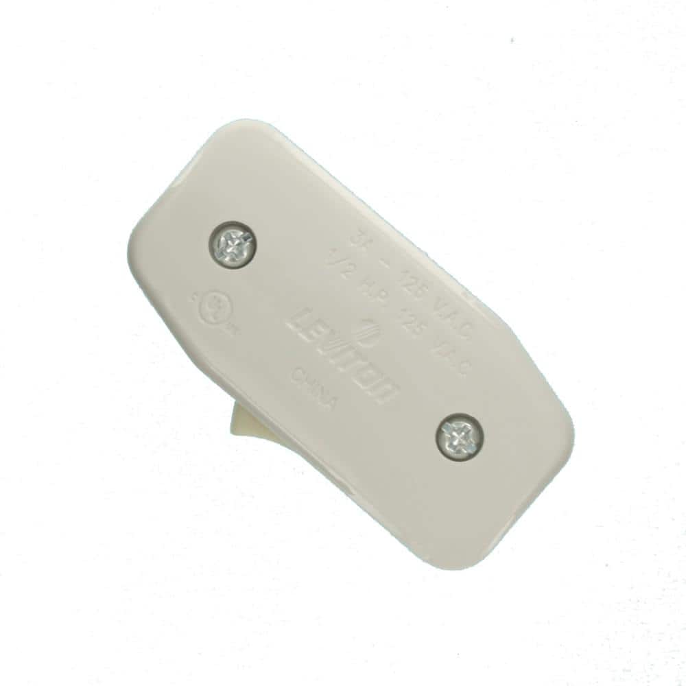 Leviton 3 Amp Appliance Cord Switch, White 5410-W (3)