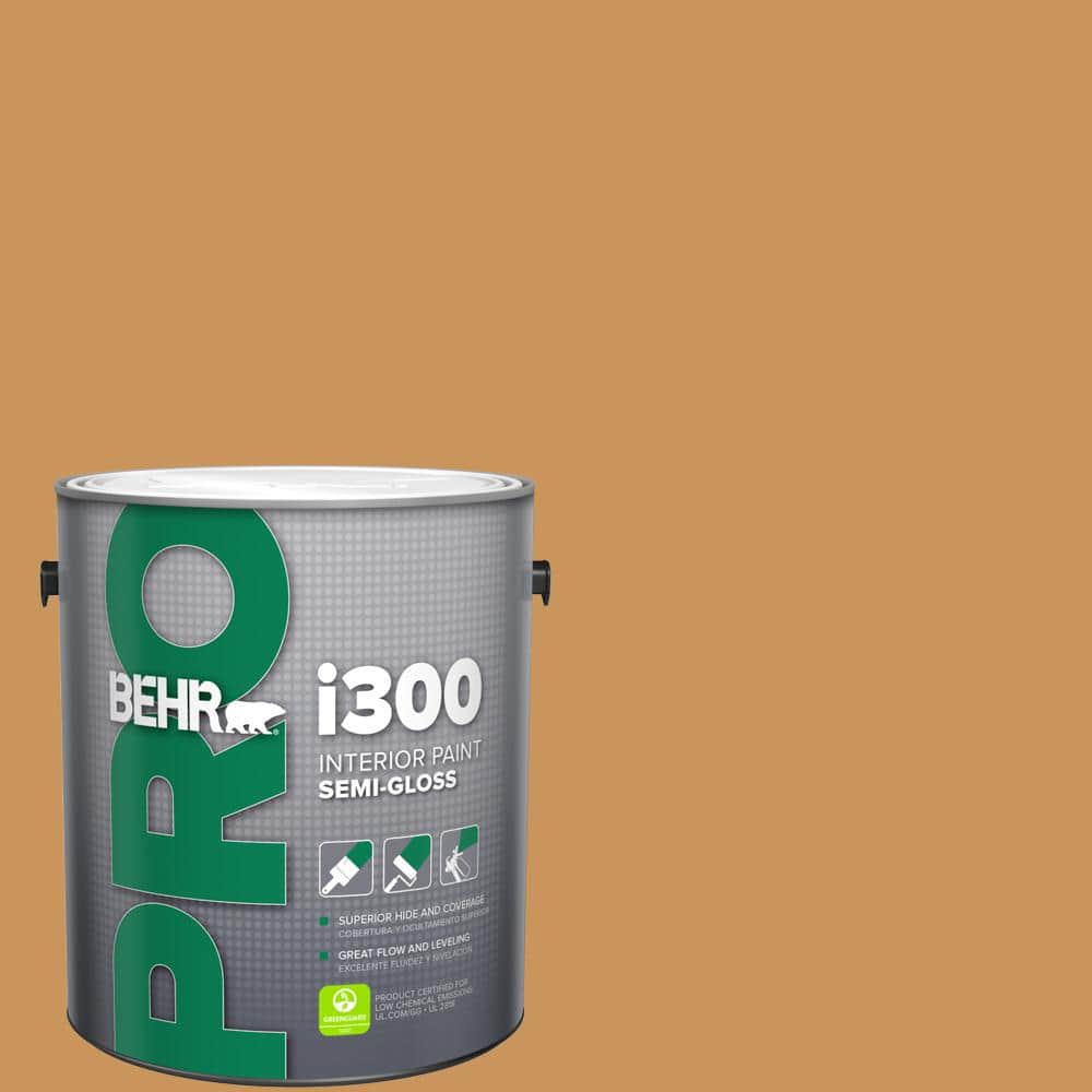 BEHR PRO 1 gal. #M250-5 Burnt Pumpkin Semi-Gloss Interior Paint