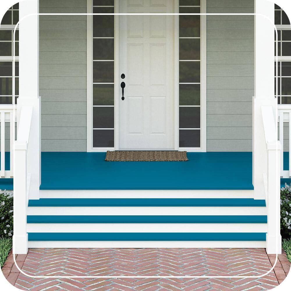 BEHR PREMIUM #P490-7 Textured Low-Lustre Enamel Interior/Exterior Porch and Patio Anti-Slip Floor Paint (2)