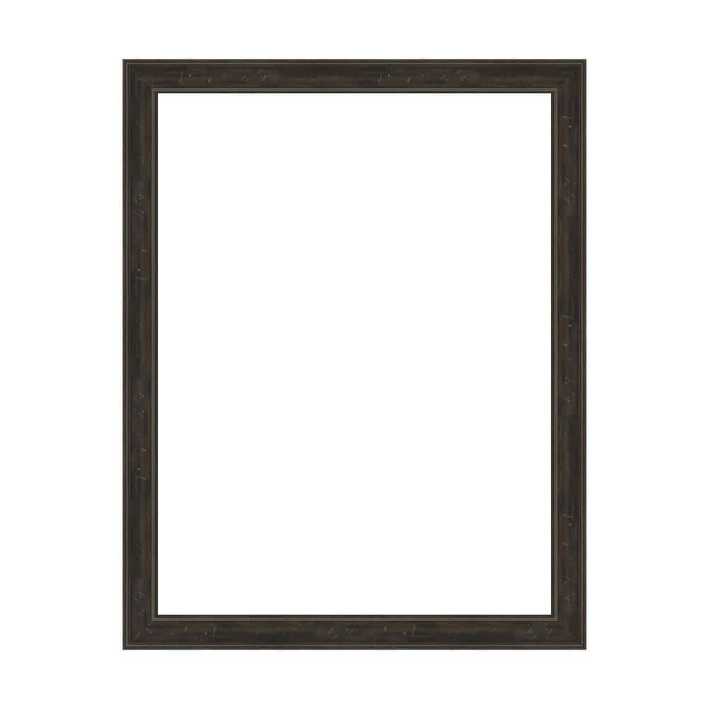Amanti Art Mirror Makeover Shipwreck Greywash Narrow 29.25 in. W x 37.25 in. H Bathroom Mirror Frame Border Kit-Fits a 28x36 mirror (1)