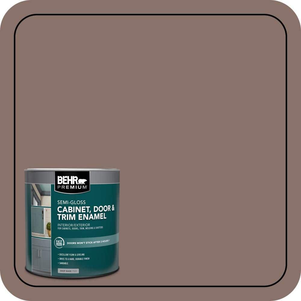 BEHR PREMIUM 1 qt. #MQ1-56 Elkhound Semi-Gloss Enamel Interior/Exterior Cabinet, Door & Trim Paint