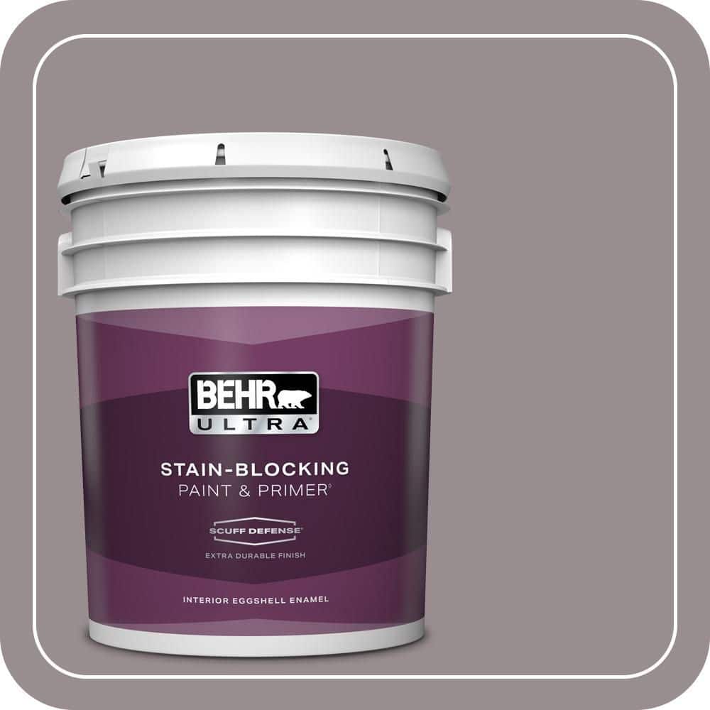 BEHR ULTRA 5 gal. #QE-60 Heather Moor Extra Durable Eggshell Enamel Interior Paint & Primer