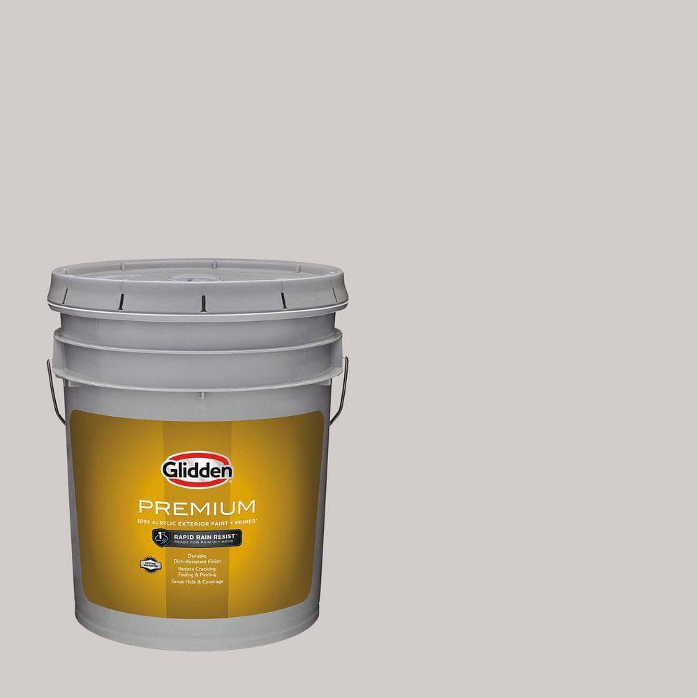 Glidden Premium 5 gal. PPG1004-2 Free Reign Satin Exterior Latex Paint