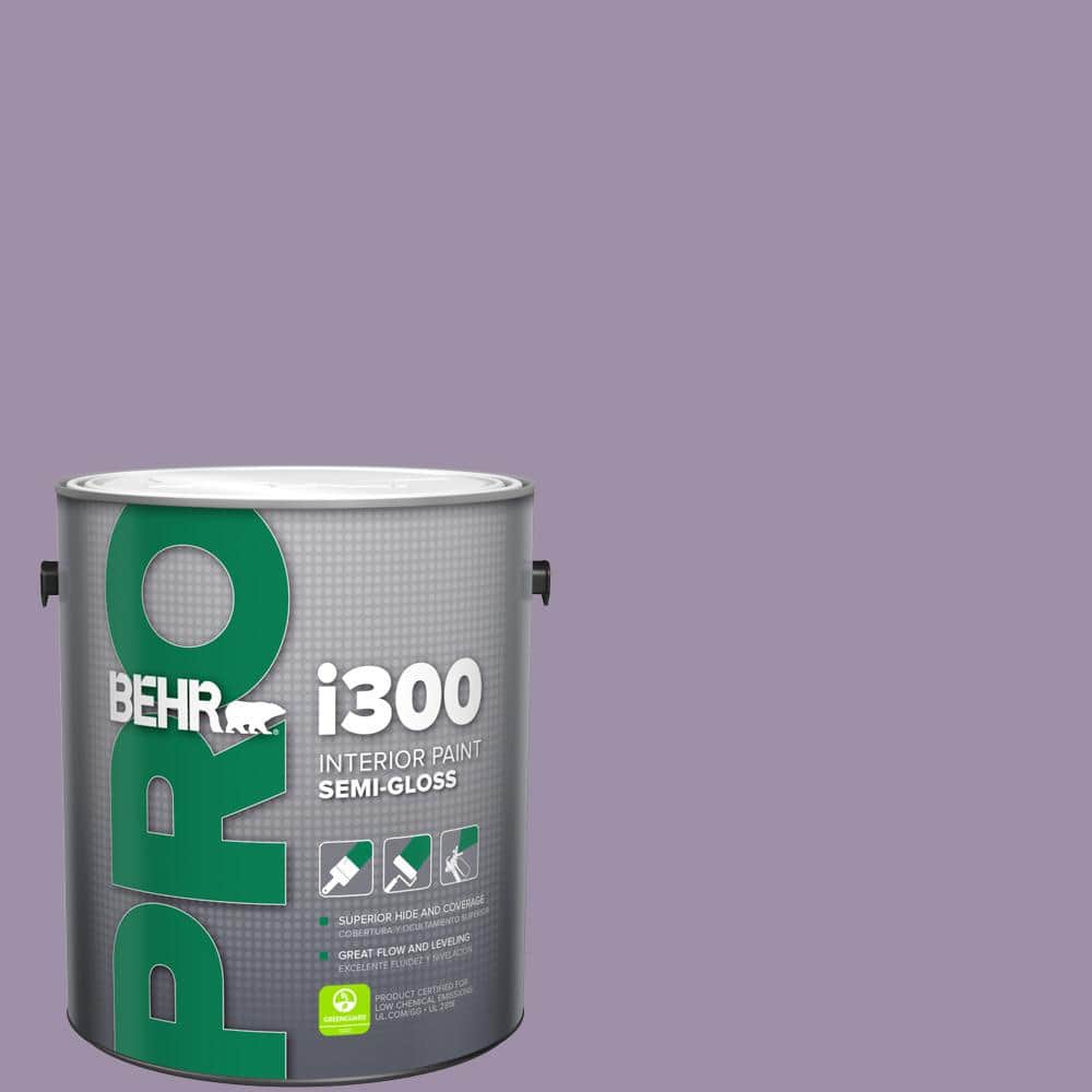 BEHR PRO 1 gal. #S100-4 Ancestry Violet Semi-Gloss Interior Paint (1)