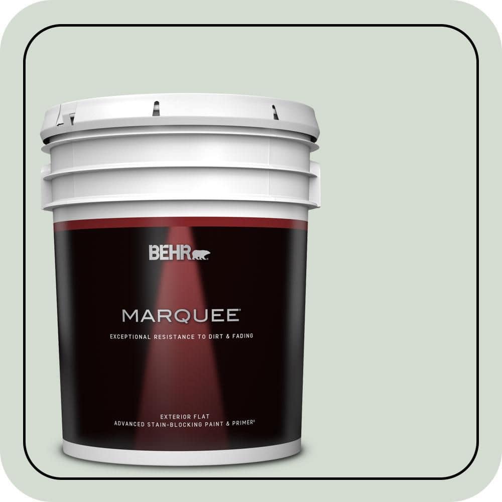 BEHR MARQUEE 5 gal. #N400-1 Mountain Morn Flat Exterior Paint & Primer
