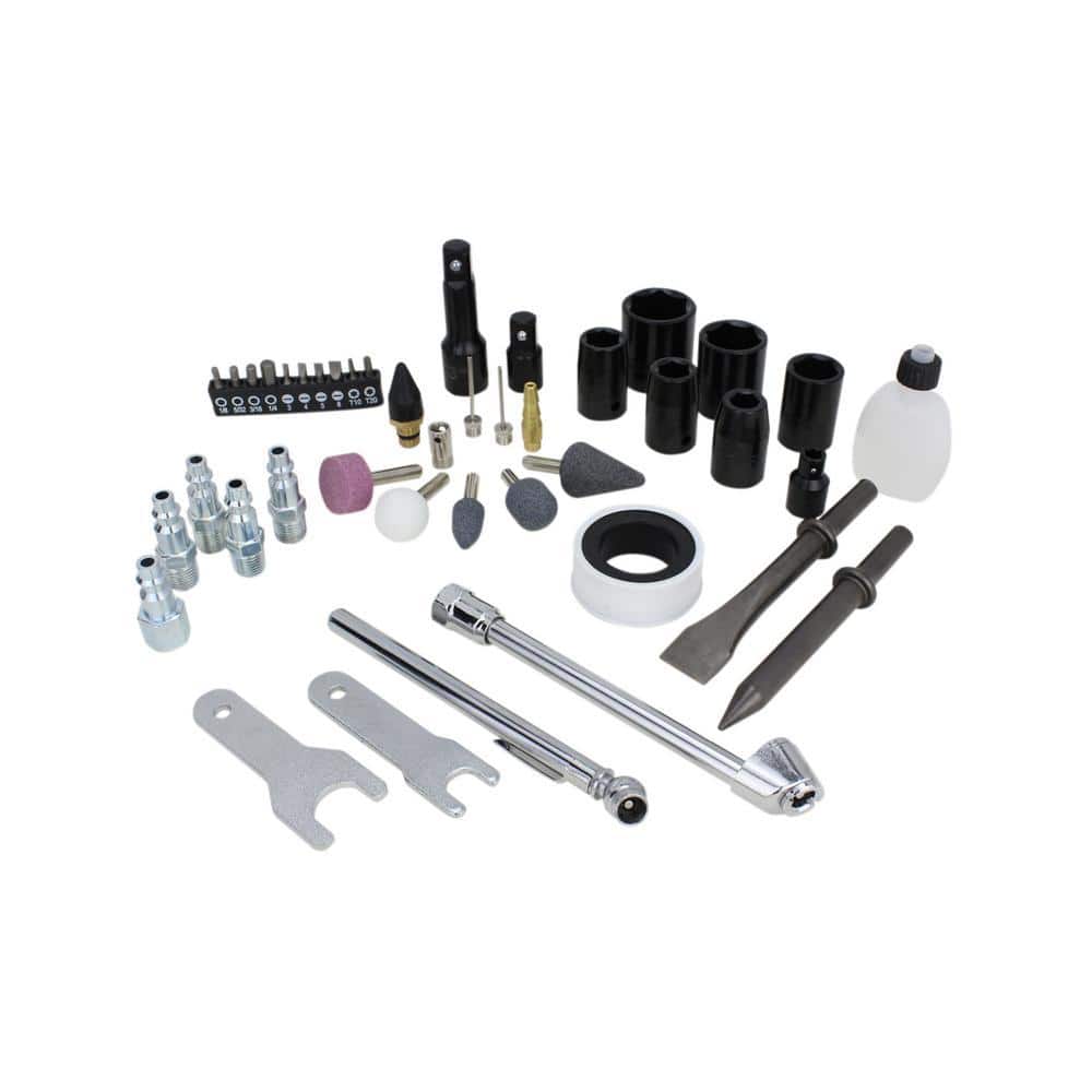 EXELAIR Professional Automotive Composite Air Tool and Accessory Kit with High Torque Impact Wrench (50-Piece) (3)