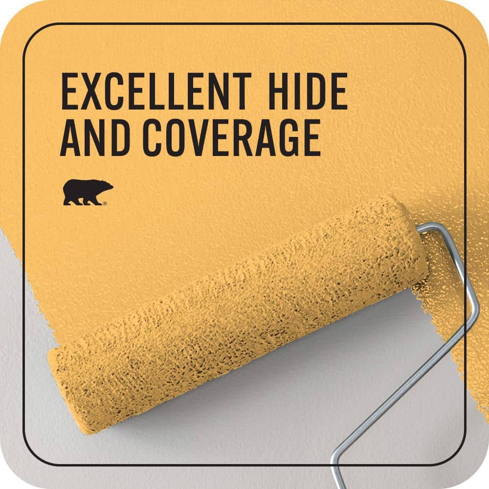 BEHR PREMIUM PLUS #PPU6-06 Honey Locust Enamel Interior/Exterior Paint & Primer Color Sample (4)