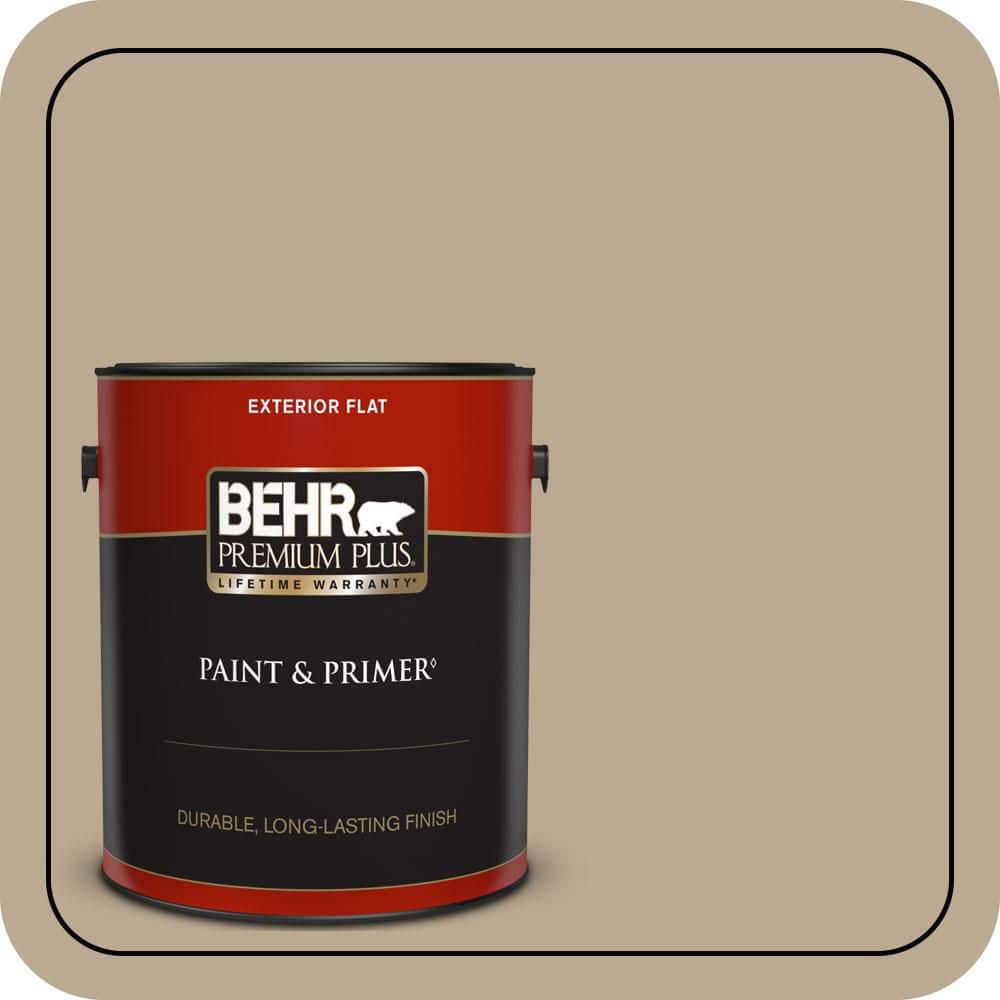 BEHR PREMIUM PLUS 1 gal. #N300-4 Open Canyon Flat Exterior Paint & Primer