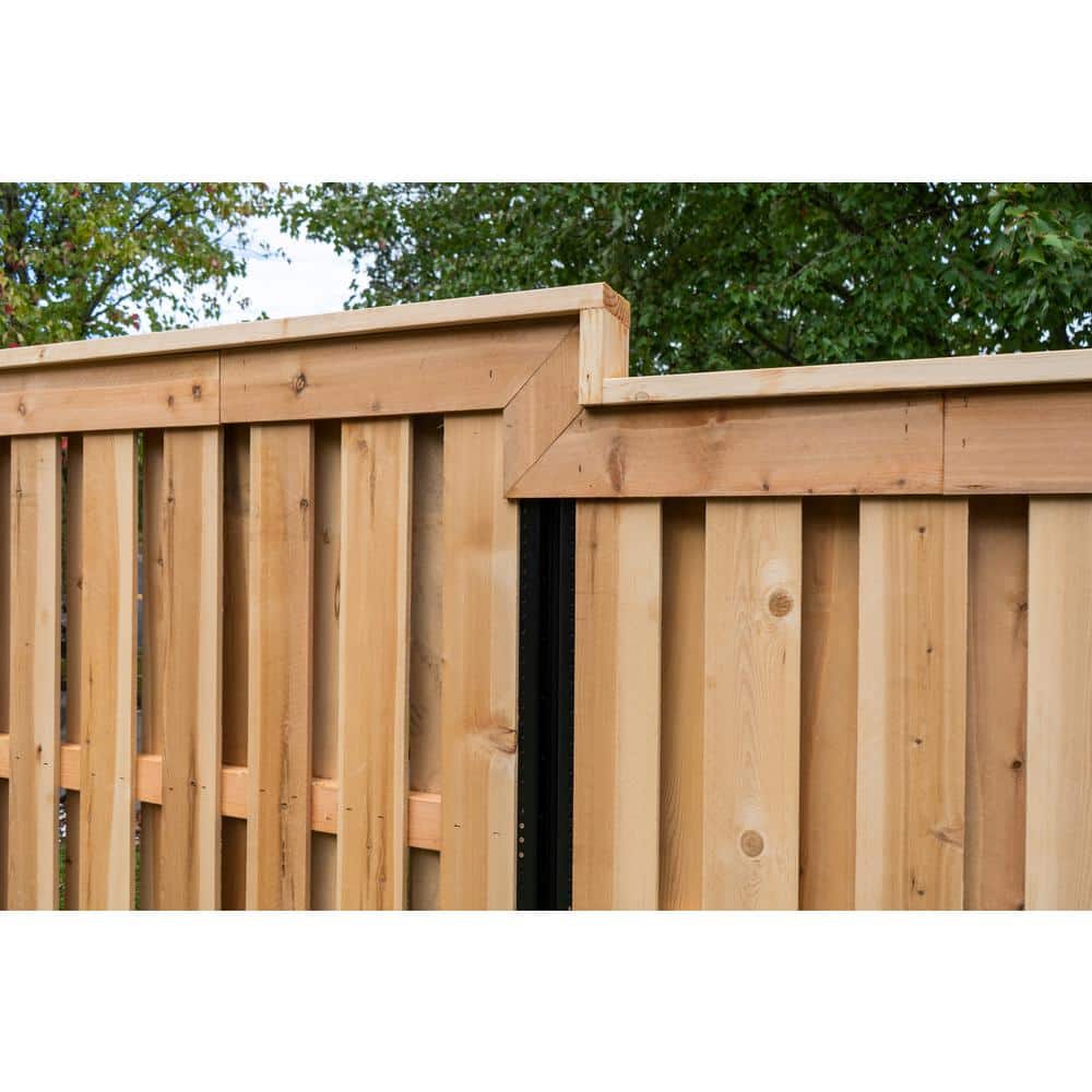 LIFETIME STEEL POST 4 in. x 8 ft. Powder Coated Black Steel with Top Plate for In-Ground Line Applications Metal Fence Post (2)