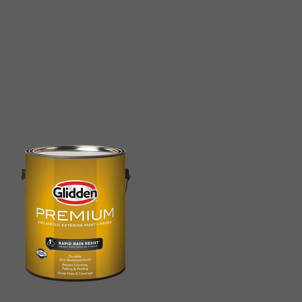 Glidden Premium 1 gal. PPG0996-7 Summer Shadow Semi-Gloss Exterior Latex Paint (1)
