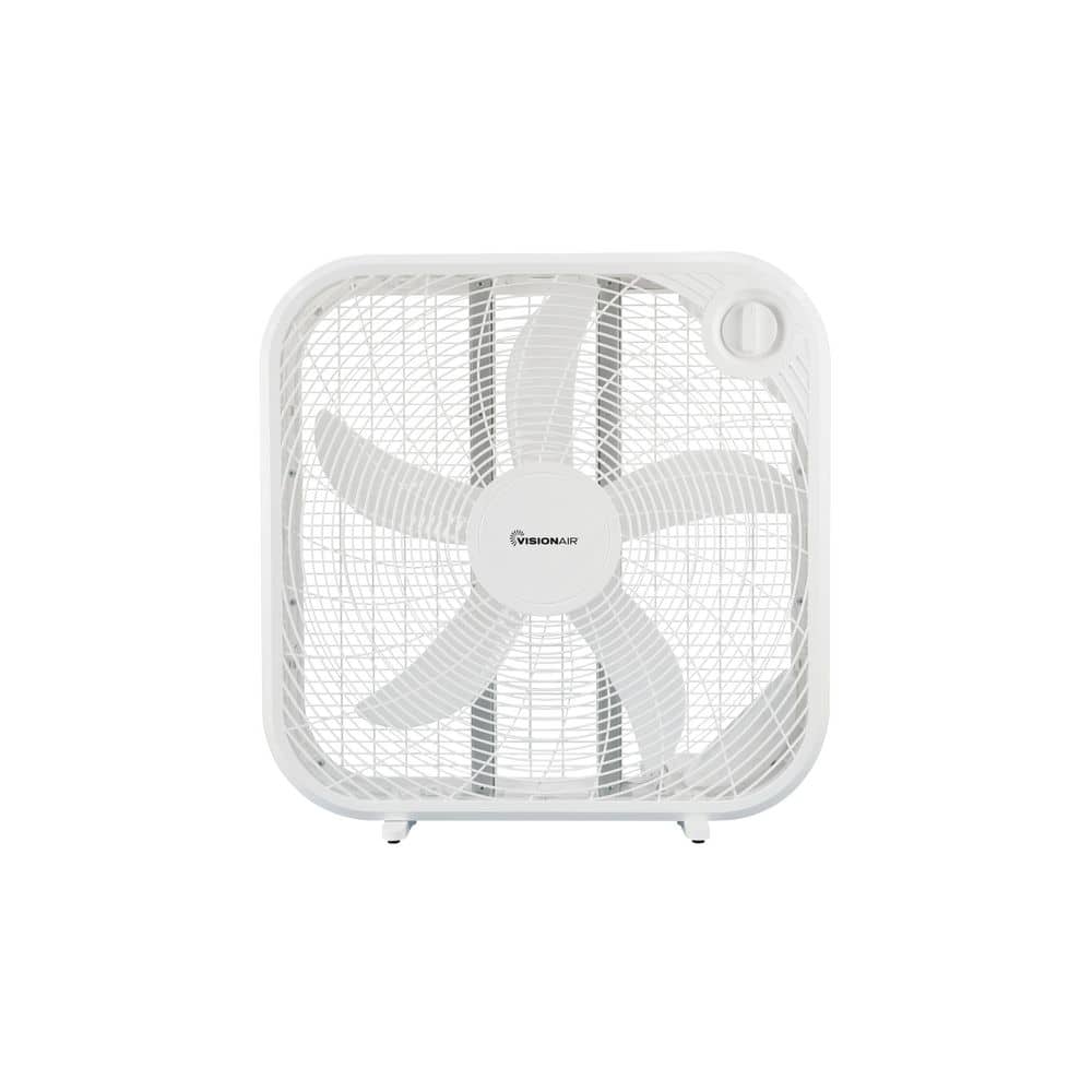 VISIONAIR 20 in. Weather-resistant Box Fan, White (1)