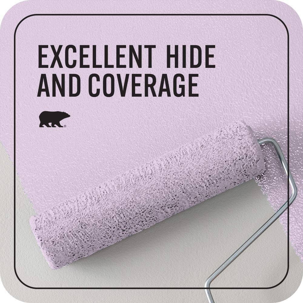 BEHR PREMIUM PLUS 1 qt. #P100-2 Sweet Romance Flat EcoMix Plant-Based Interior Paint & Primer (2)