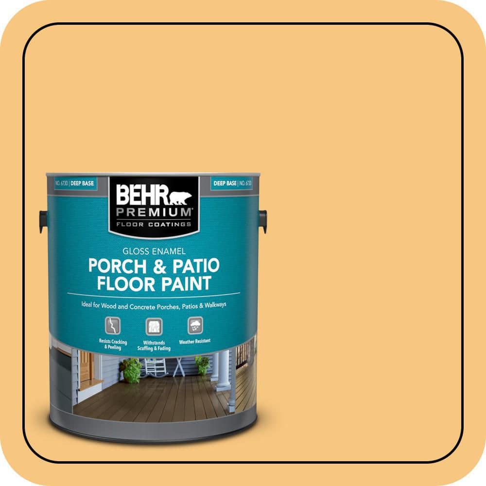 BEHR PREMIUM 1 gal. #PPU6-07 Jackfruit Gloss Enamel Interior/Exterior Porch and Patio Floor Paint