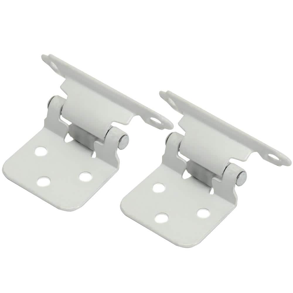 Laurey Face Frame White Variable Overlay Self-Closing Overlay Cabinet Hinge (25 -Pack)