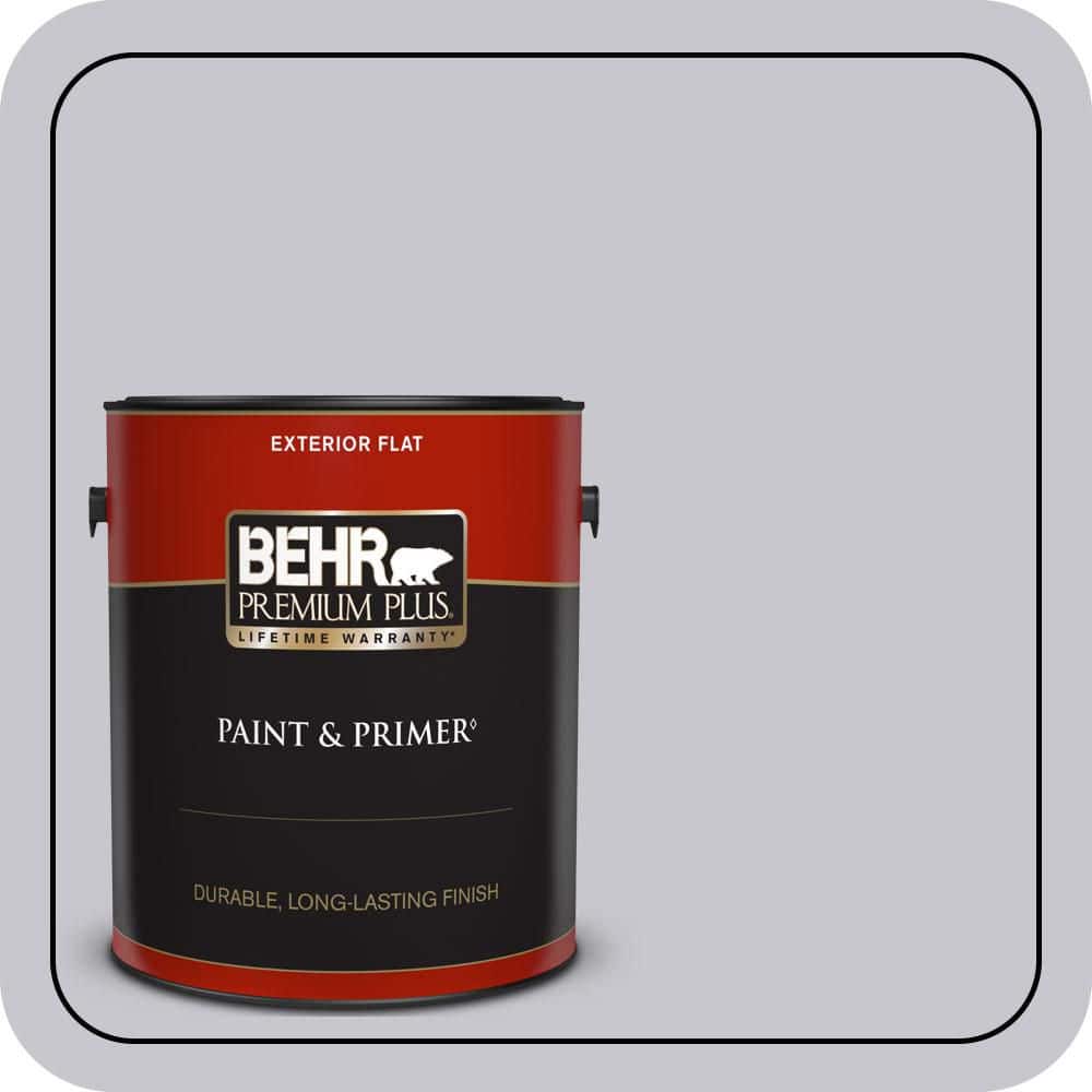 BEHR PREMIUM PLUS 1 gal. #N550-2 Centre Stage Flat Exterior Paint & Primer