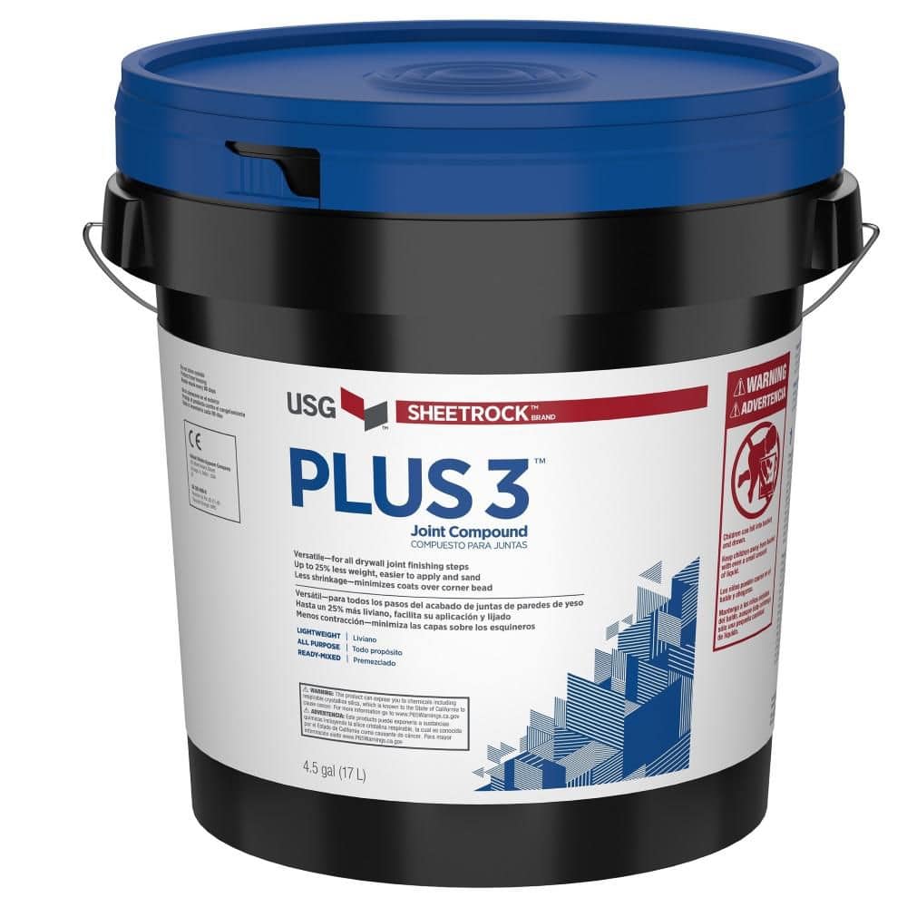 USG Sheetrock Brand 4.5 gal. Plus 3 Ready-Mixed Joint Compound
