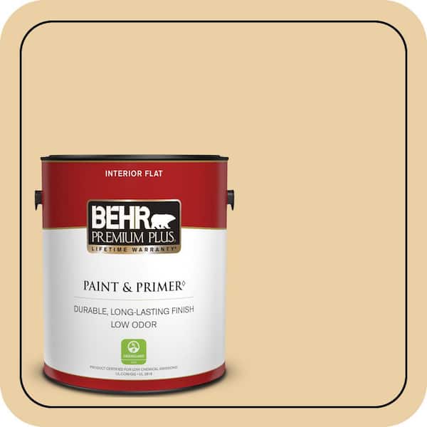BEHR PREMIUM PLUS #M300-3 Harmonious Gold Enamel Low Odor & Primer (2)
