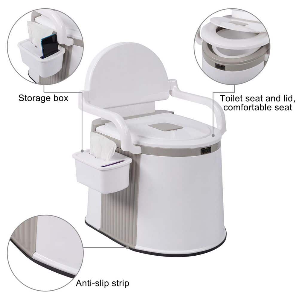Tahanbath Non-Electric Outdoor Portable Toilet/Portable Travel Waterless Toilet for Camping/Hiking Toilet/Fishing Toilet (2)
