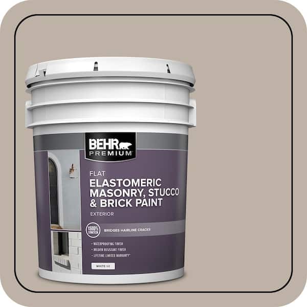 BEHR PREMIUM 5 gal. #N220-3 Smokestack Elastomeric Masonry, Stucco and Brick Exterior Paint (2)