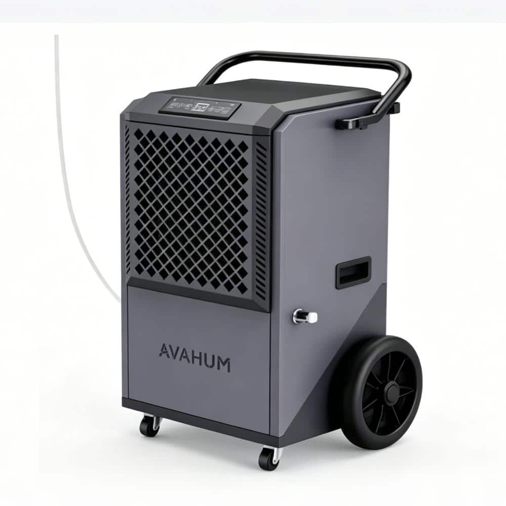 Stbine 305 Pints Commercial Dehumidifier with Drain Hose for Basements, Coverage Area 9000 Sq.ft.gray (1)