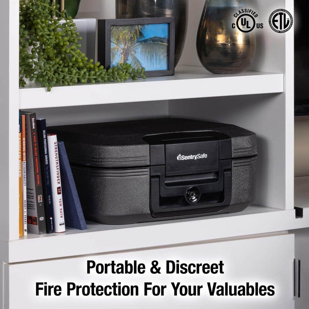 SentrySafe 0.28 cu. ft. Fireproof & Waterproof Safe Box (2)