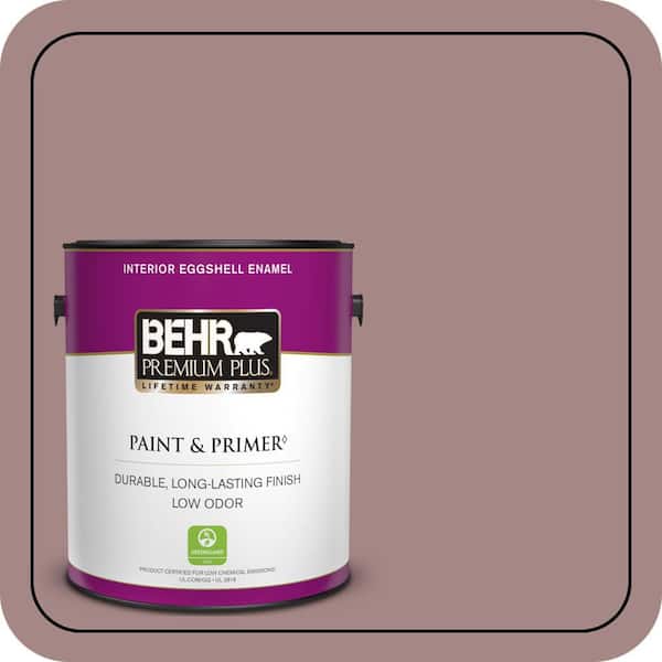 BEHR PREMIUM PLUS #120F-4 Blackberry Mocha Enamel & Primer Color Sample (2)
