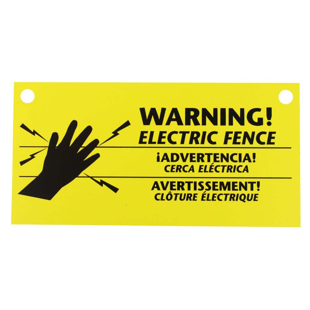 Zareba Electric Fence Warning Sign (3-Pack)