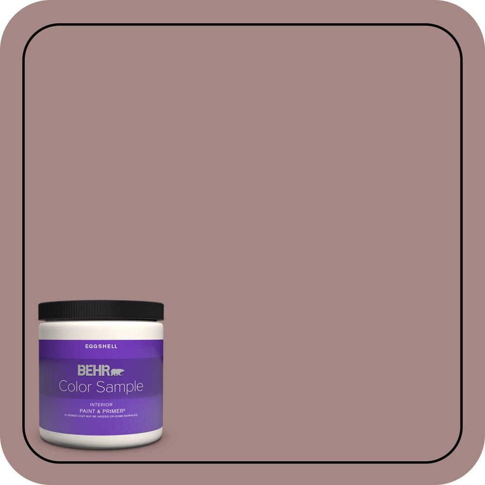 BEHR PREMIUM PLUS #120F-4 Blackberry Mocha Enamel & Primer Color Sample (1)