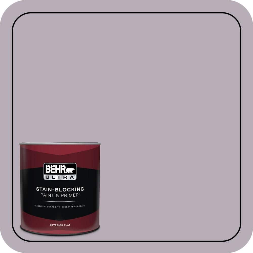 BEHR ULTRA 1 qt. #670F-4 Silverberry Flat Exterior Paint & Primer