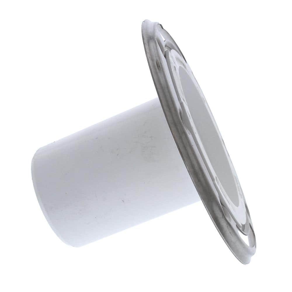 JONES STEPHENS 7 in. O.D. Plumbfit PVC Closet (Toilet) Flange w/Stainless Steel Ring & 4 in. Shank, Fits Inside 3 in. Sch. 40 DWV Pipe (3)