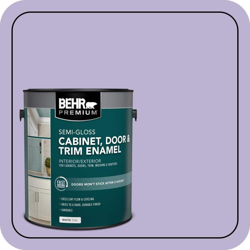 BEHR PREMIUM 1 gal. #M560-3 Grape Hyacinth Semi-Gloss Enamel Interior/Exterior Cabinet, Door & Trim Paint