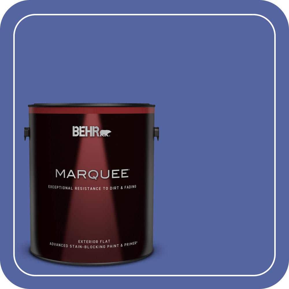 BEHR MARQUEE 1 gal. #T13-9 Electrify Flat Exterior Paint & Primer