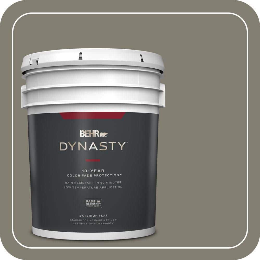 BEHR DYNASTY 5 gal. #PPU8-23 Manuscript Flat Exterior Stain-Blocking Paint & Primer