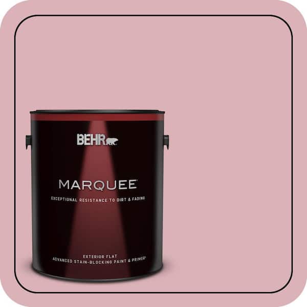 BEHR PREMIUM PLUS #ICC-54 Peony Flat Interior/Exterior Paint & Primer Color Sample (2)