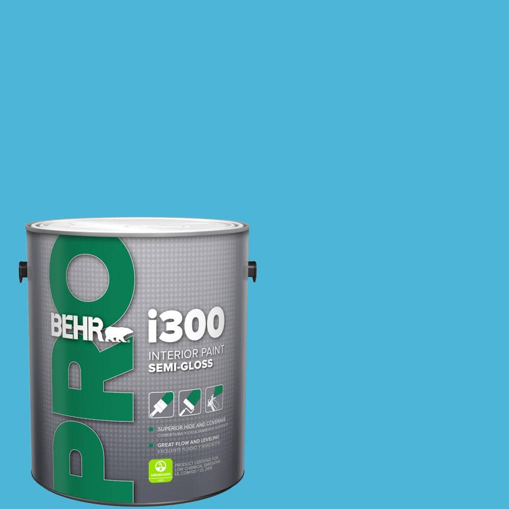 BEHR PRO 1 gal. #P490-4 Aztec Sky Semi-Gloss Interior Paint