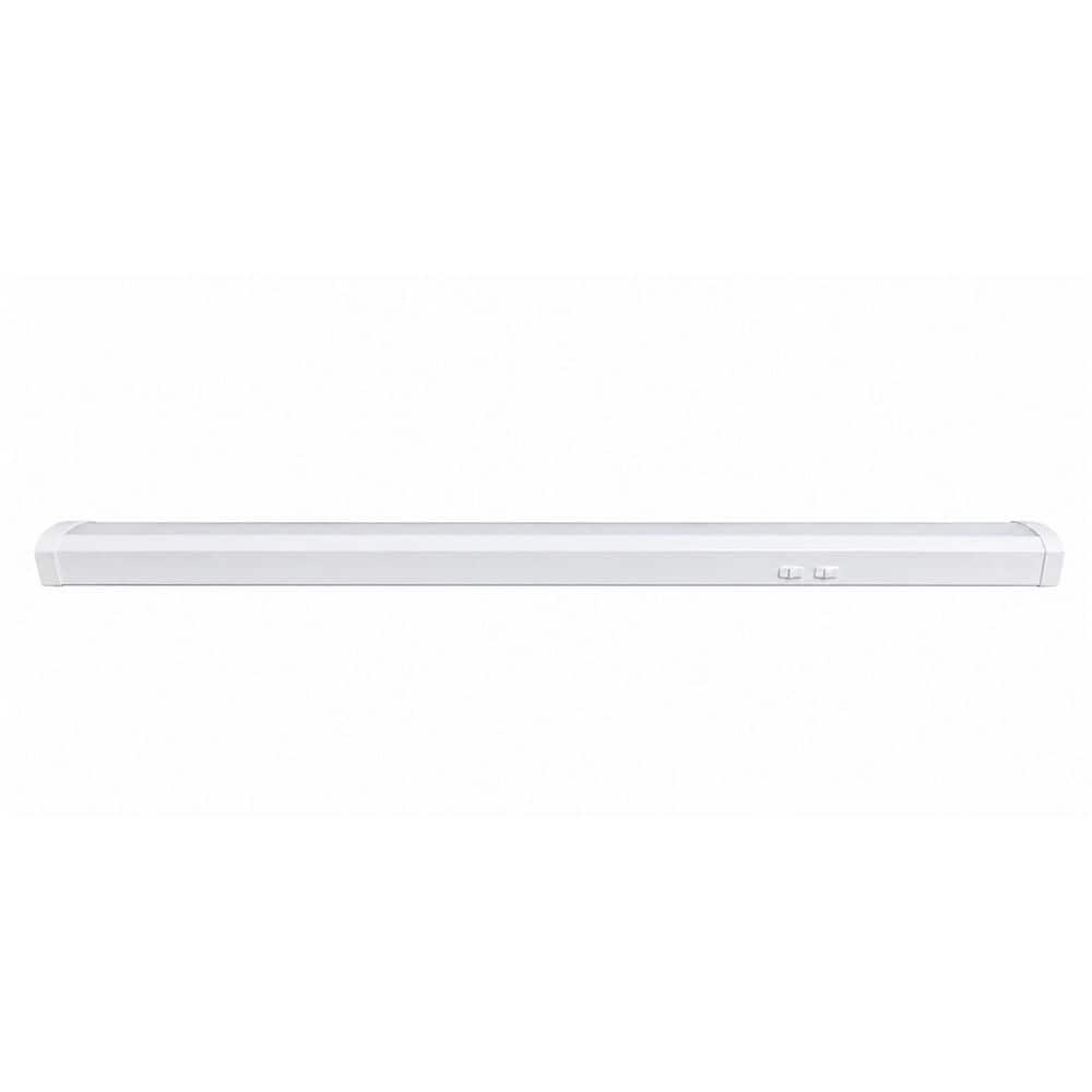 Commercial Electric 1-Pack 4 ft. Adjustable Lumen Integrated LED White Slim Wraparound Light 3CCT (3)