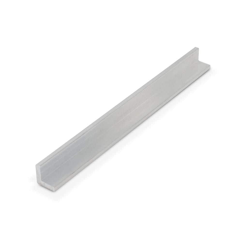 Outwater 1/2 in. D x 1/2 in. W x 36 in. L Unfinished Paintable Mill Aluminum Angle Moulding (4-Pack) (1)