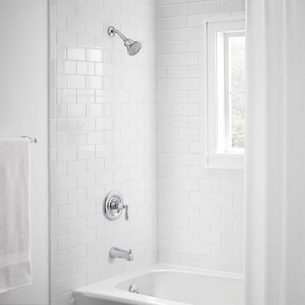 Glacier Bay Mandouri Single-Handle 1-Spray Tub and Shower Faucet in Chrome (Valve Included) (2)