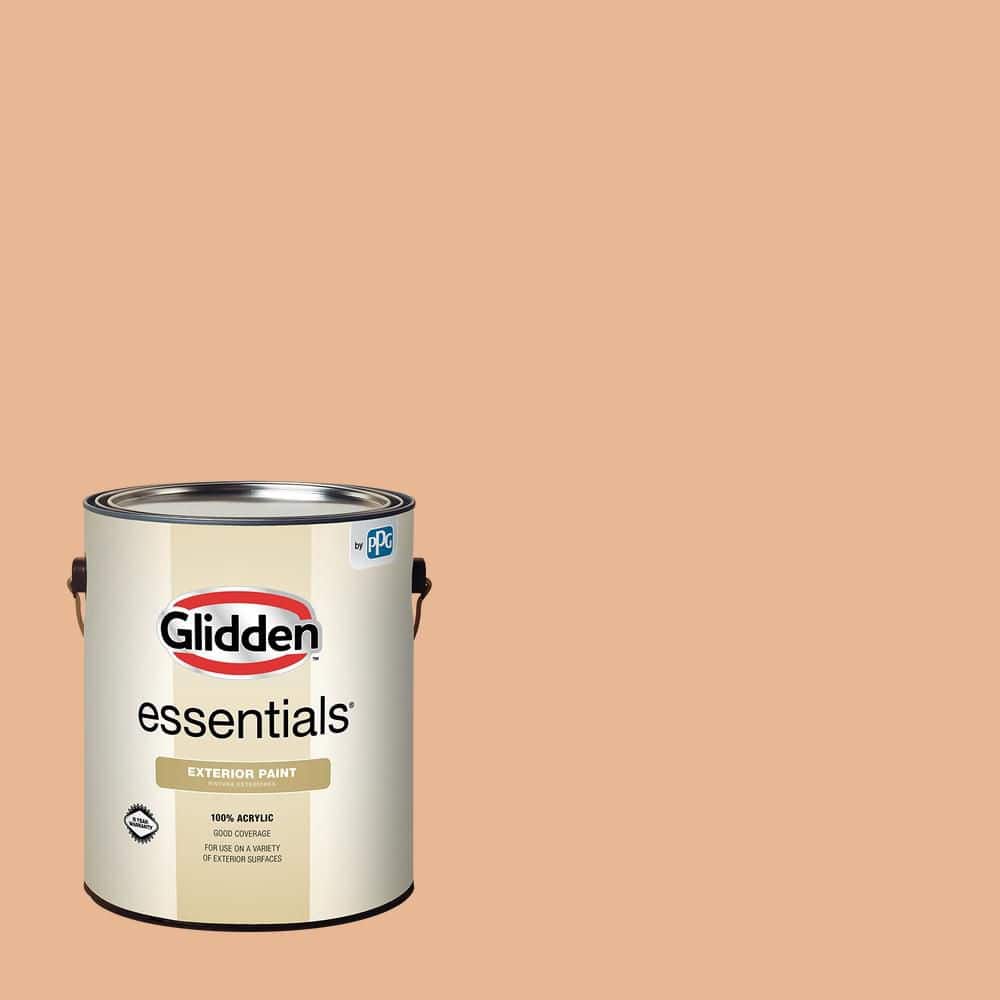 Glidden Essentials 1 gal. PPG1201-4 Gentle Doe Satin Exterior Paint