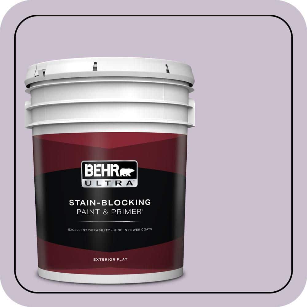 BEHR ULTRA 5 gal. #S100-2 Romantic Poetry Flat Exterior Paint & Primer