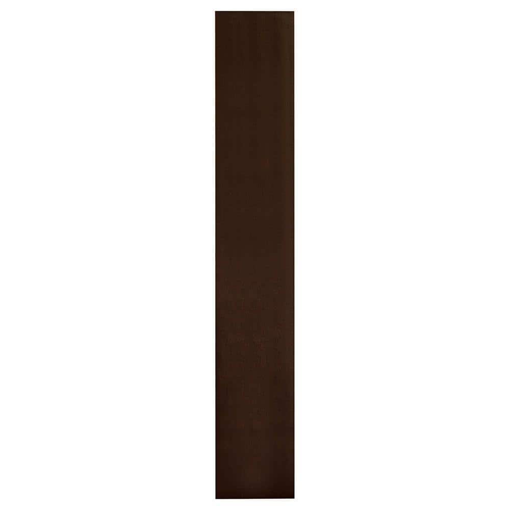 Hampton Bay Shaker 6 in. W x 36 in. H x 0.75 in. D Kitchen Cabinet Wall Filler in Java