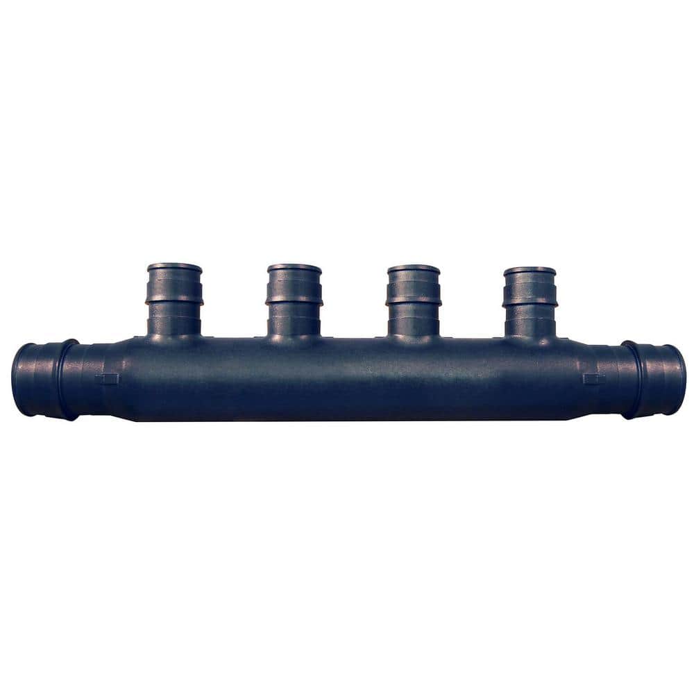 Apollo 3/4 in. Poly-Alloy PEX-A Expansion Barb Inlets x 1/2 PEX-A Expansion Barb 4-Port Open Manifold
