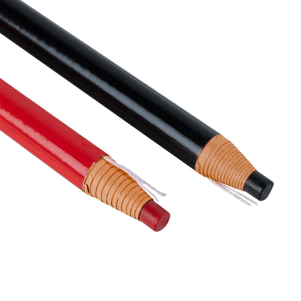 QEP Wax China Markers for Porcelain, Ceramic, Glass, and Polished Stone, Red/Black (2-Pack) (4)