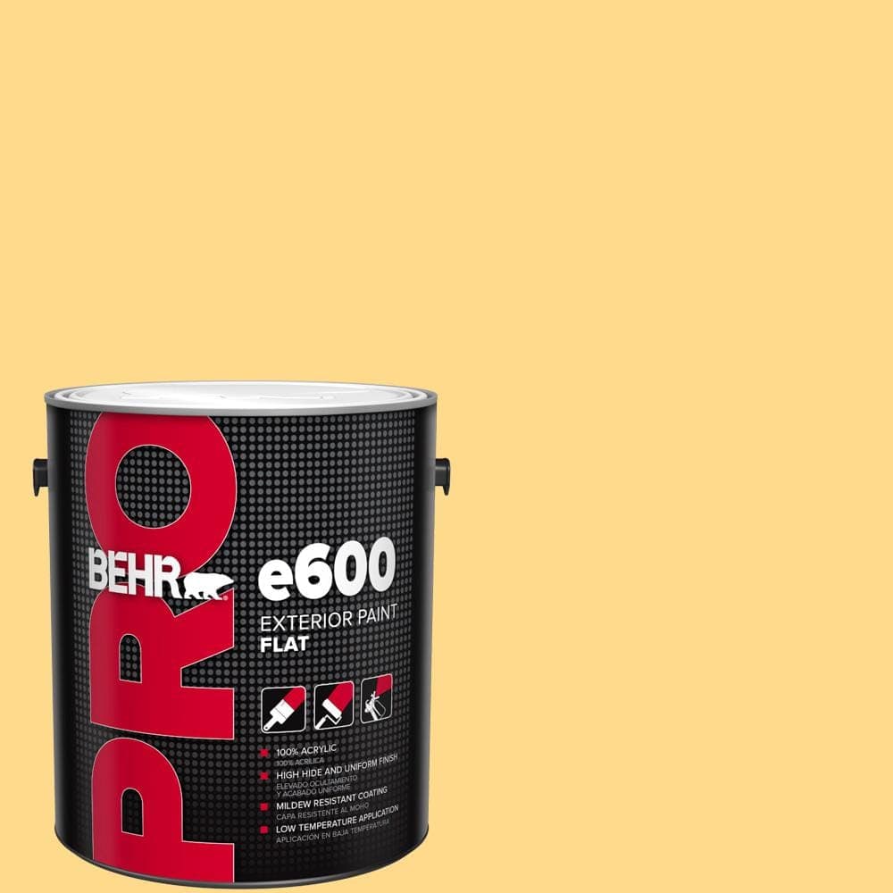 BEHR PRO 1 gal. #P260-4 Banana Mania Flat Paint