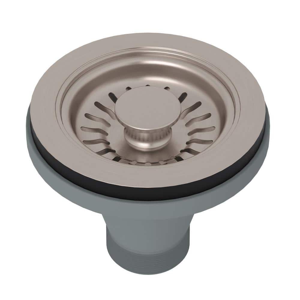 ROHL Kitchen Basket Strainer in Satin Nickel